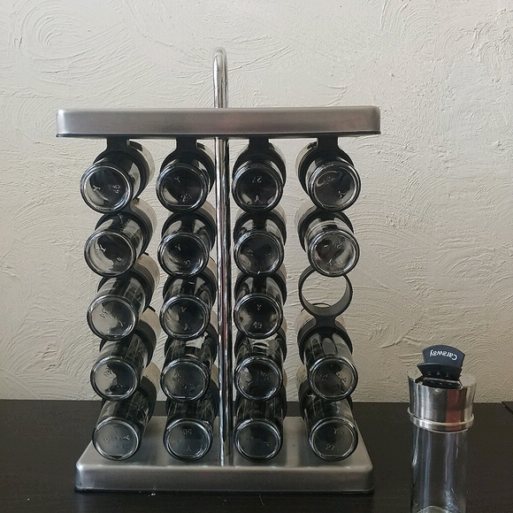 Countertop spice rack with 20 jars - Picture 2 of 7